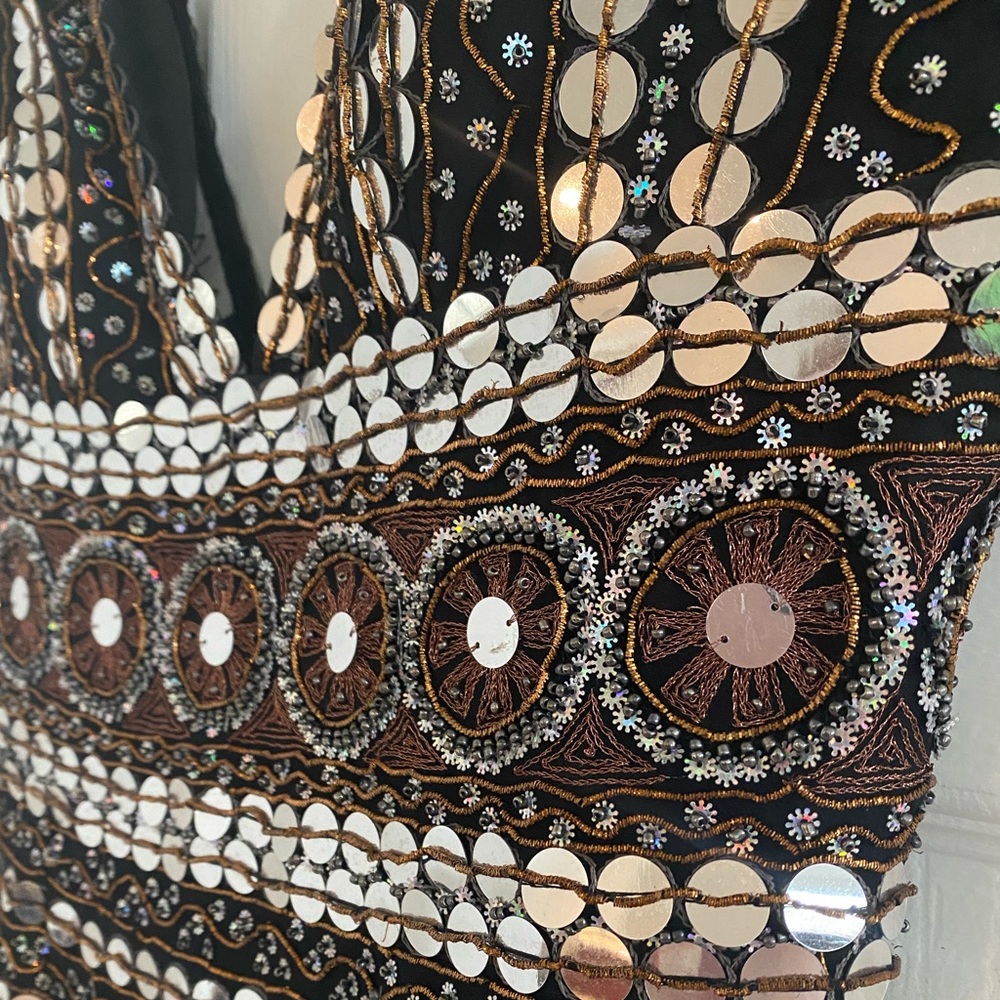 Scala Hand-Beaded Mini Dress - Picture 2 of 7